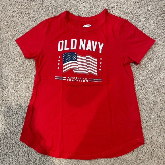 Women's OLD NAVY Everywear 4th of July Robbie Red T-shirt - Picture 2 of 10